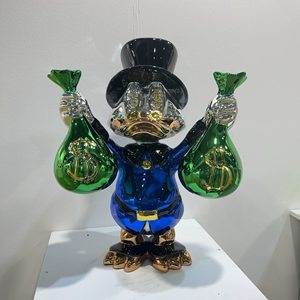 <span class=keywords><strong>Série</strong></span> Sac à Monnaie Donald Duck, Sculpture en Résine Naturelle, Style Nordique, Décoration de Meuble TV pour Salon, Figurine de Luxe Léger - Product Image 1