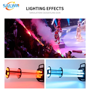 Pistola de CO2 LED Sailwin tipo <span class=keywords><strong>Gatling</strong></span>, control manual, para efectos especiales en escenarios, DJ, bares, fiestas y discotecas. - Product Image 4