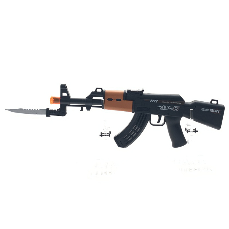 Новый стиль, звуковой пистолет, пистолет для стрельбы, игрушечный пулемет со складным штыком