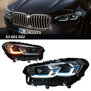 Faro a LED per <span class=keywords><strong>BMW</strong></span> X3 G01 G08 2018-2021 con lente proiettore, DRL e indicatore di direzione sequenziale, stile laser - Product Image 3