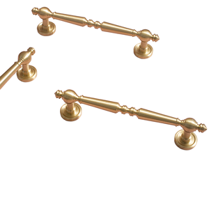 European Style/Vertical Lines Solid Brass Drawer <strong>Knobs</strong> T bar Handle <strong>Bedroom</strong> Pulls Kitchen Cabinet <strong>Door</strong> Handle Pull C-5206 - Product Image 1