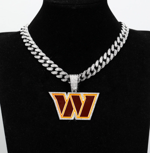 Collar con Colgante de Aceite de los Titans de Tennessee Personalizado de Alta Calidad, Collar <span class=keywords><strong>Dorado</strong></span> de Fútbol Americano, Cadena Cubana Hip Hop para Fanáticos del Deporte - Product Image 3