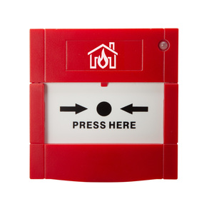 Alarme incendie stroboscopique homologuée CE, réseau TCP, 10-30V, bouton de déverrouillage de porte d'urgence ABS, clé de réinitialisation jusqu'à 10m - Product Image 2