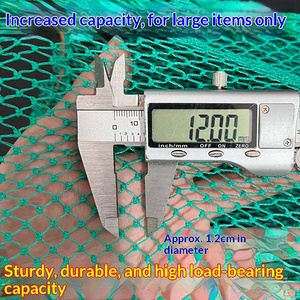 Filet de pêche pliable vert épaissi en polyéthylène avec cordon de serrage pour la protection des poissons en rivière et en ruisseau – Vente en gros - Product Image 4