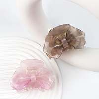 Grande pince à cheveux en acétate, pince requin dégradée ombrée pour femme, grande pince élégante pour chignon ou queue de cheval, accessoires capillaires tendance