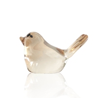 Honneur de cristal fait à la main en verre cristal oiseau Figurine pour la décoration intérieure Figurines à collectionner cadeau pour l'anniversaire de la saint-valentin