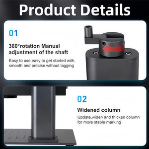 آلة نقش بالليزر محمولة بقوة 20 واط متعددة الوظائف للأعمال والمنزل، آلة وسم مستمرة جديدة للحجر والمعادن بمساحة عمل 110*110 مم - Product Image 3