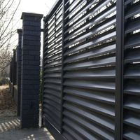 Panneaux de clôture en aluminium personnalisés populaires pour balcons, panneaux de clôture décoratifs durables pour l'extérieur