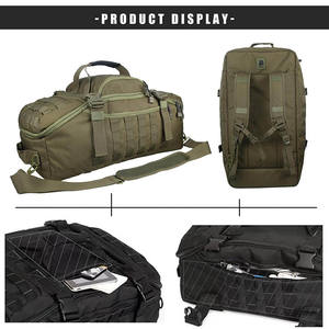 जिपर डफ़ल बैग शैली के साथ पुरुषों और महिलाओं के वाटरप्रूफ सामरिक जिम बैकपैक - Product Image 5