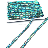 Ruban de strass thermocollant en gros pour costumes et accessoires DIY – Bordures de strass pour carnaval