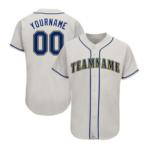 Groothandel Lichtgewicht Sportkleding Sublimatie Bedrukte Sportshirt Op Maat Baseball Jersey - Product Image 5