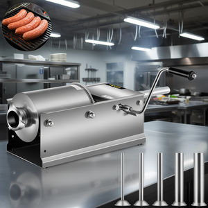 VETOR - Remplisseur de saucisses horizontal 3L - Remplisseur de viande manuel avec 5 embouts pour usage commercial - Product Image 2