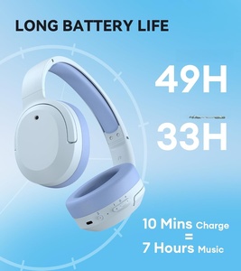 Auriculares Inalámbricos de Diadema Plegables y Giratorios de Alta Calidad para V5.4, Resistentes al Agua IPX4, Baja Latencia, con Refuerzo de Bajos - Product Image 3