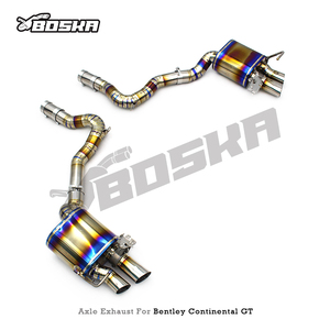 Tubos de Escape Valvetronic BOSKA para Continental GT V12 6.0T 2018-2024, Sistema de Escape de Acero Inoxidable Pulido de Titanio para Carreras - Product Image 2