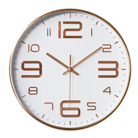 Reloj de Pared Analógico de Cuarzo Rústico Decorativo, Diseño Art Deco Silencioso para Sala de Estar