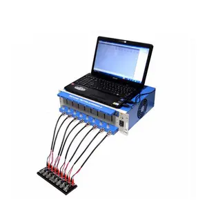 8 Channel Lithium Battery Capacity Analyzer 5V6A Tester for Coin Cylindrical Pouch Cell Testing