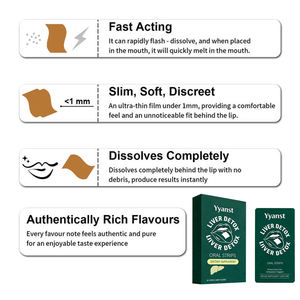 Complément alimentaire à base de plantes OEM/ODM, bandes orales pour la détoxification du foie, favorisent le nettoyage du foie et la détoxification des reins, absorption rapide, échantillon gratuit. - Product Image 4