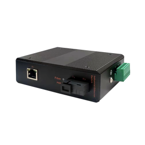 Hot Selling MINI Industrial <b>Ethernet</b> Media Converter Gigabit Single Mode 1 SC + 2 RJ45 25KM Industrial Media Converter Switch - Product Image 1