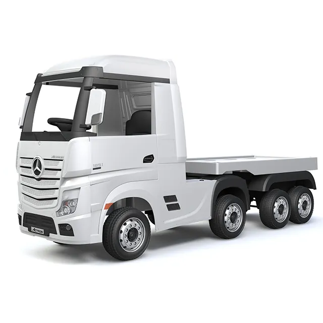 Yeni lisanslı Benz Actros kamyon uzaktan kumanda 12V büyük çocuklar için elektrikli araba kamyon Baterie Enfant