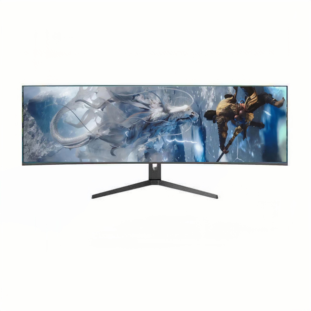 49 Inch IPS Gaming Monitor with 144Hz Refresh Rate with 3-side Borderless Curved Monitor for Gaming