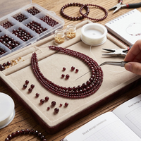 Kelingna Perles de pierres précieuses brutes en spinelle rouge naturelle de haute qualité, facettes de 4 mm, en forme de pièce de monnaie, certifiées GIC, pour bracelet de bijoux DIY