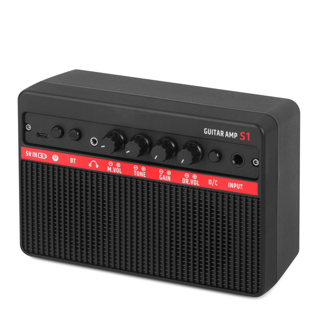 Factory Wholesale Instrument Accessories Portable 8W Mini Bass Electric Guitar Amplifier Outdoor Music Power Speaker
