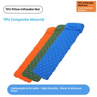 Matelas de camping gonflable automatique avec pompe à pied en TPU ultra-léger pour le voyage