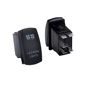 ไฟ LED สำหรับทำ<span class=keywords><strong>งาน</strong></span> พร้อมสวิตช์แบบโยกและไฟ LED สีน้ำเงิน ป้าย<span class=keywords><strong>สัญลักษณ์</strong></span>ไฟทำ<span class=keywords><strong>งาน</strong></span>คู่ที่อ่านง่าย ป้องกันการใช้งานผิดพลาดในรถออฟโรด - Product Image 3