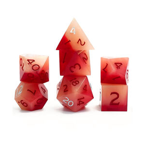 D & D RPG drago e drago gioco di ruolo gioco da tavolo rosa e rosso poliedrico resina dadi Set - Product Image 2