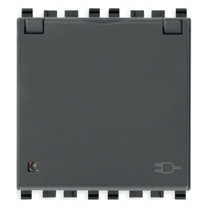 Interruttore a Muro SICURY 2P+T 16A Grigio Rame 5.1x4.3x5.3cm - Product Image 1