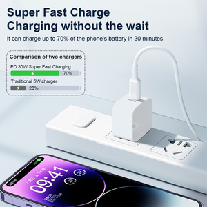 <span class=keywords><strong>Cargador</strong></span> Móvil USB Tipo C PD 30W, <span class=keywords><strong>Cargador</strong></span> Rápido de Pared QC3.0, <span class=keywords><strong>Cargador</strong></span> de Pared <span class=keywords><strong>Original</strong></span> Gan para <span class=keywords><strong>iPhone</strong></span> <span class=keywords><strong>12</strong></span> <span class=keywords><strong>Pro</strong></span> <span class=keywords><strong>Max</strong></span> - Product Image 2