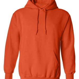 Sudadera con Capucha Extra Grande para Hombre, Personalizada, Color Coral Sólido, 100% Poliéster, Transpirable, de Secado Rápido, con Cordón Ajustable - Product Image 1