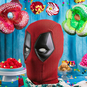 Masque de Wade Wilson, super-héros, capuche rouge, respirant, en polyester tricoté, couvre-tête, accessoire de cosplay d'Halloween, <span class=keywords><strong>costume</strong></span> de <span class=keywords><strong>Deadpool</strong></span> - Product Image 3