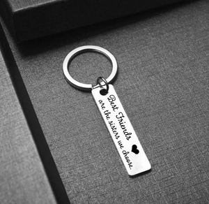 พวงกุญแจเพื่อนที่ดีที่สุดแหวนของขวัญมิตรภาพทางไกลพวงกุญแจโลหะผีฉันหวังว่าเราจะเป็นเพื่อนกันจนกว่าเราจะตายพวงกุญแจ - Product Image 3