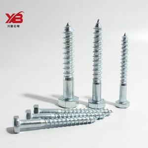 Tornillos de madera resistentes directos de fábrica Acero al carbono Acero inoxidable galvanizado Rosca de doble <span class=keywords><strong>curso</strong></span> Alta resistencia a la extracción - Product Image 1