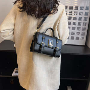 Sacs à bandoulière classiques pour femmes, couleur unie, boucle de fermeture - Product Image 6