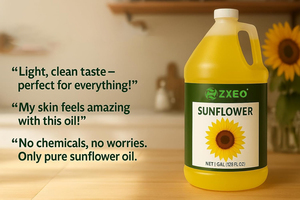 Huile de tournesol - Huile de cuisson saine pour la cuisine, la pâtisserie, la friture et plus encore - Transformée naturellement pour conserver <span class=keywords><strong>les</strong></span> antioxydants naturels - Product Image 2