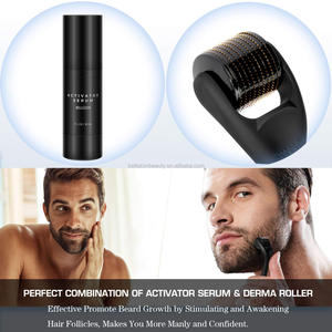 Luxfume Sérum activateur de soin de la barbe pour homme de haute qualité, vaporisateur frais, kit de croissance de la barbe <span class=keywords><strong>Dermaroller</strong></span> pour homme - Product Image 4