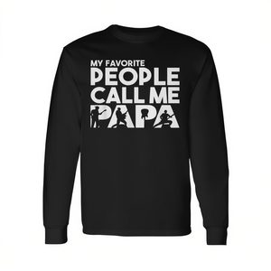 T-shirt a maniche lunghe per chitarrista principale Papa Father - Product Image 2