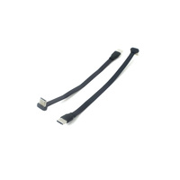 Cable de Datos USB 3.1 Tipo C Macho a Hembra, Resistente, con Carga Rápida PD, en Ángulo de 90 Grados, para Teléfonos Móviles y Bancos de Energía