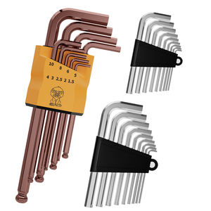 Haute qualité 1.5mm-10mm ensemble de clés hexagonales en acier nickelé <span class=keywords><strong>clé</strong></span> Allen outils matériels Chine vente en gros - Product Image 2