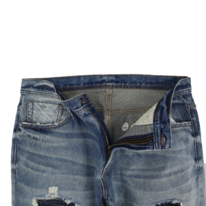 Autunno riparato strappato denim elasticizzato geometrico a gamba <span class=keywords><strong>jens</strong></span> pant for man - Product Image 6