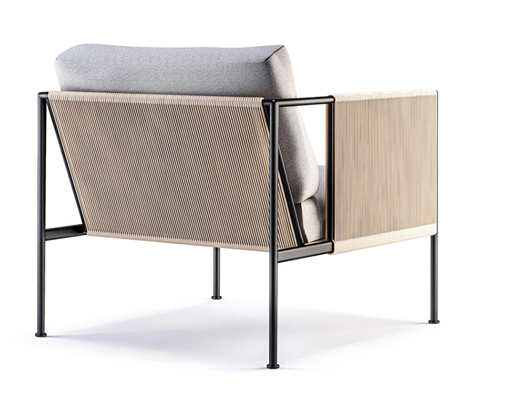 New arrival garden rope chair customized outdoor metal patio furniture sofa high-quality outdoor chair