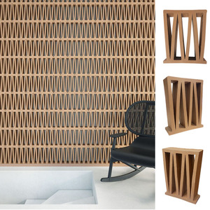 Revêtement mural <span class=keywords><strong>en</strong></span> terre cuite naturelle frittée à motif M, briques décoratives creuses pour la division d'espace et les plafonds - Product Image 1