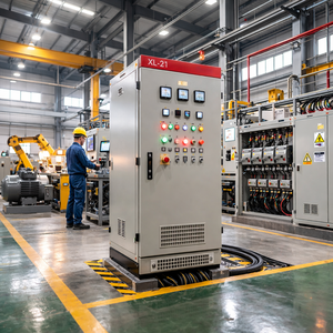 Tableau de distribution électrique sur pied XL-21 en acier, panneau de commande 380V AC, boîtier de commutation MCCB - Product Image 3