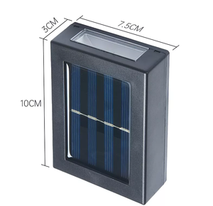 2led năng lượng mặt trời sạc tường ánh sáng ngoài trời không thấm nước IP65 lên và xuống cầu thang tường ánh sáng năng lượng mặt trời <span class=keywords><strong>LED</strong></span> ánh sáng ban đêm năng lượng mặt trời Powered sconces - Product Image 6