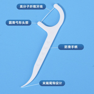 Cure-dents à fil dentaire emballés individuellement (50 pièces par sachet), cure-dents à fil dentaire, cure-dents à fil dentaire pour offrir en cadeau, clinique - Product Image 3