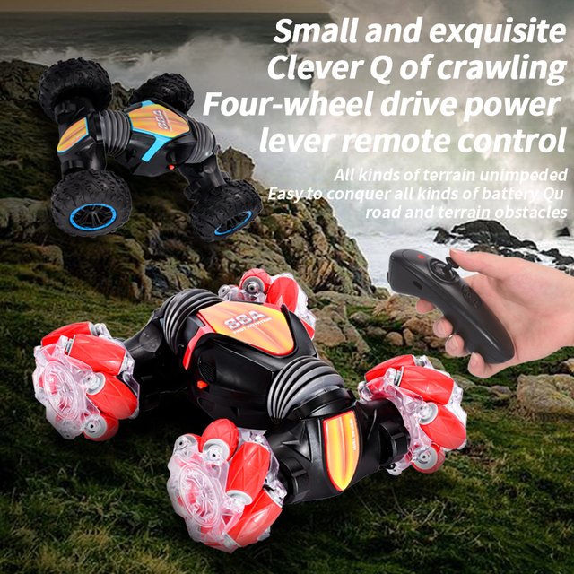 Hot Selling Mini Twist 3.7V Stunt Car for Kids Dual Remote Controller High Quality Metal and Plastic RC Toy for Outdoor & Indoor