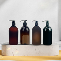 Bouteille Pompe de Luxe en PET Givré Mat Doux au Toucher Vide 250 ml 500 ml 800 ml 1000 ml pour Cosmétiques, Shampoing, Après-Shampoing et Lotion