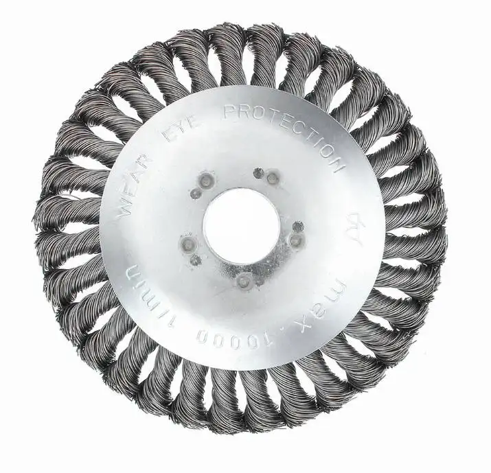 8 "Rotary Unkraut Pinsel Joint Twist Knoten Stahl Draht Rad Pinsel Disc Trimmer Kopf, universal fit für Sthil Honda etc